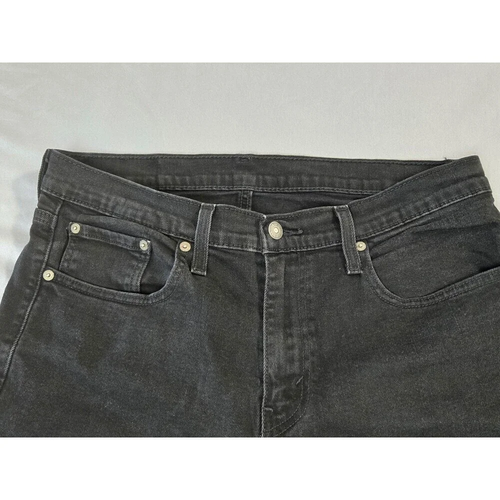 Levi's 550 Men's Relaxed Fit Straight Black Jeans Red Tab